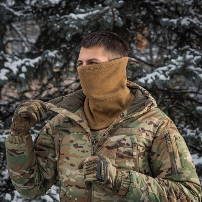 M-Tac шарф-труба анатомічний з затяжкою Elite фліс (320г/м2) Army Olive L/XL
