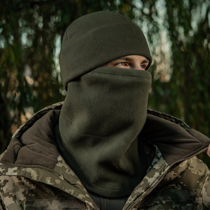 M-Tac шарф-труба анатомічний з затяжкою Elite фліс (320г/м2) Army Olive L/XL
