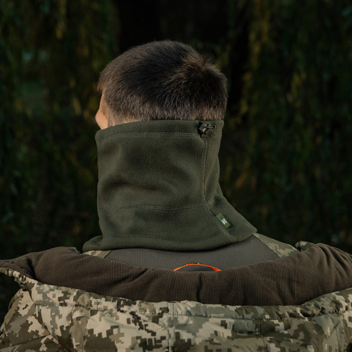 M-Tac шарф-труба анатомічний з затяжкою Elite фліс (320г/м2) Army Olive L/XL