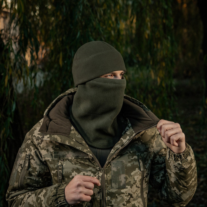 M-Tac шарф-труба анатомічний з затяжкою Elite фліс (320г/м2) Army Olive L/XL
