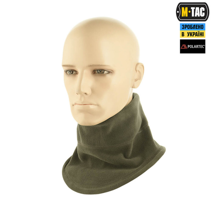 M-Tac шарф-труба анатомічний з затяжкою Polartec Army Olive L/XL