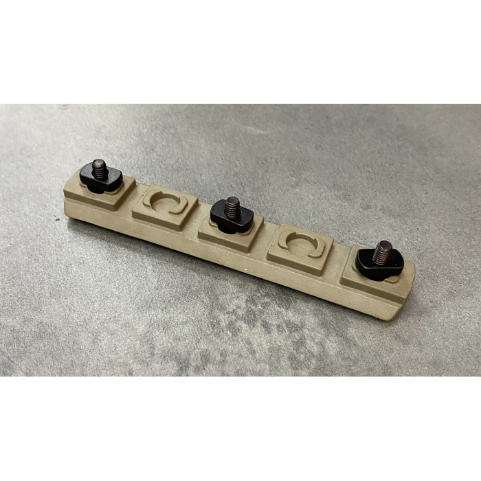 Планка DLG TACTICAL Coyote(Tan) Picatinny для кріплення на M-LOK 9 слотів (DLG-112) Z7.4.45.011