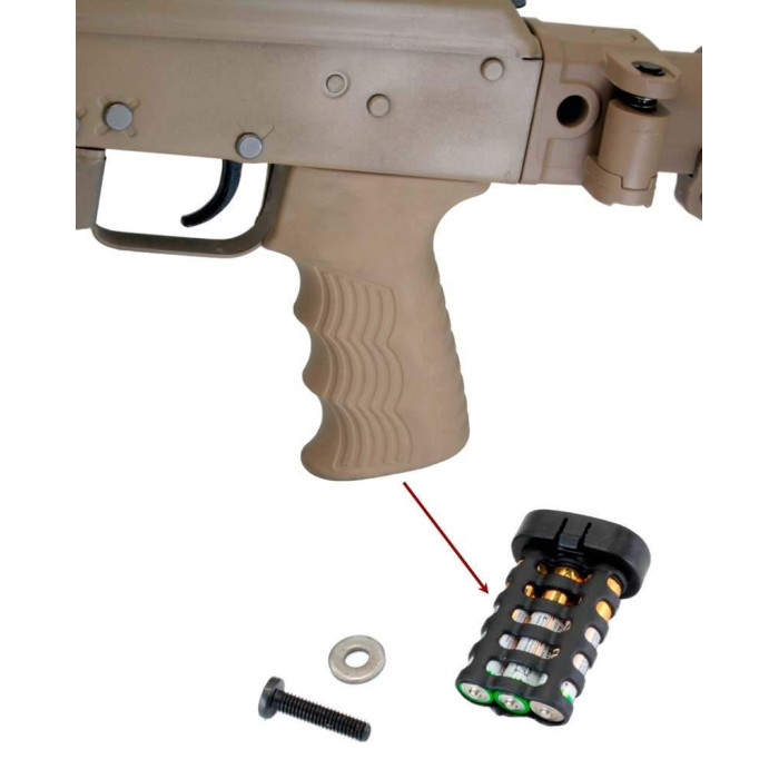 рукоятка Tactical Coyote пістолетне для АК47(DLG-098) обгумована з відсіком Z3.5.23.055
