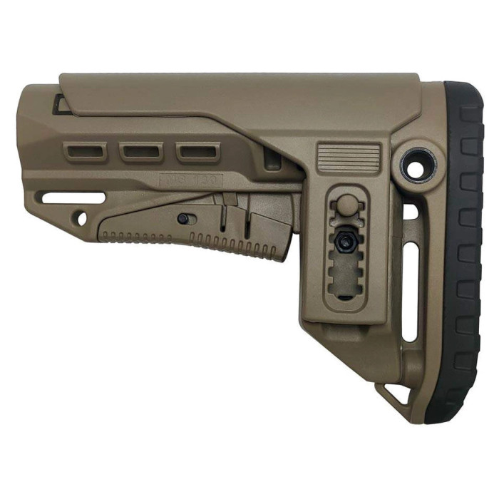 Приклад Tactical Coyote 4,5 см DLG TBS  with PCP (DLG-087\052) з вис підщічником антабка на 2 стор  