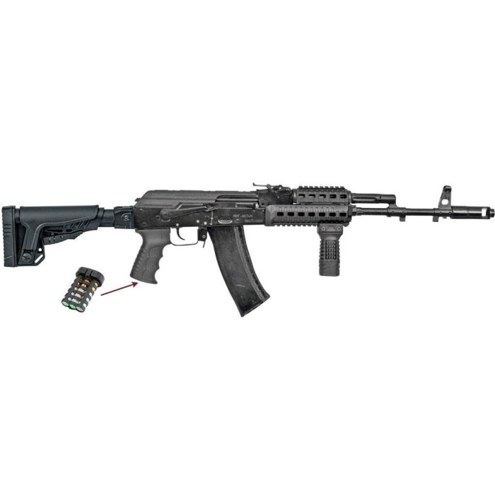 рукоятка Tactical Olive пістолетне для АК47(DLG-098) обгумована з відсіком Z3.5.23.007